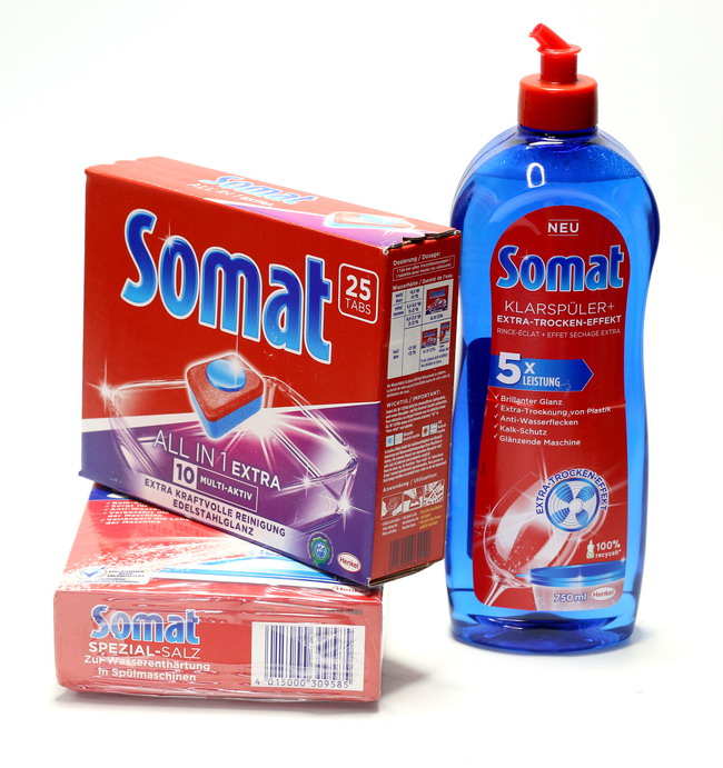 Bộ sản phẩm Viên rửa, Muối, Nước làm bóng Somat cho máy rửa bát Bosch, Beko, Brandt, GAGGENAU, gorenje, GRUNDIG, GL, NEFF, SHARP, SIMENS,